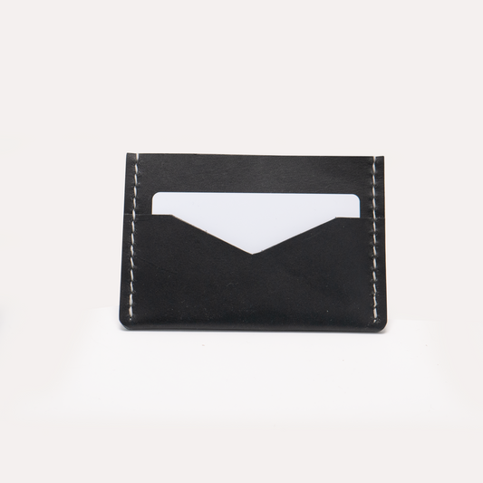Handcrafted Slim Leather No-Fold Wallet - The Dodo | Minimalist Card Wallet