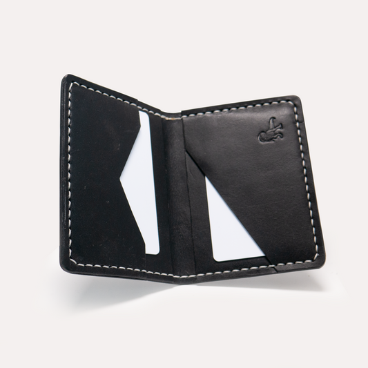 Handcrafted Leather Bi-Fold Wallet - The Compy | Minimalist Men's Wallet